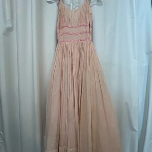 Vintage 50s / 60s Party Dress in Ballet Pink, size XS
